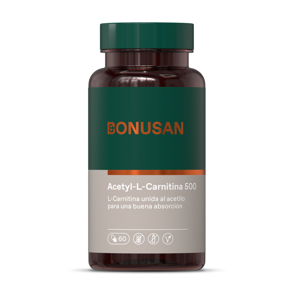 Acetil-L-Carnitina 500 mg 60 cáps. de Bonusan