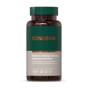 Hipérico-Ginkgo-Ginseng Siberiano extracto 90 caps. de Bonusan