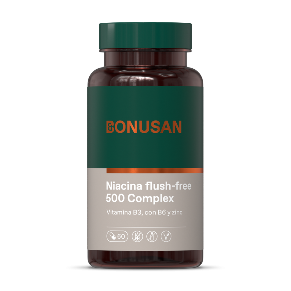 Niacina flush-free 500 mg. Complex 60 cáps. de Bonusan