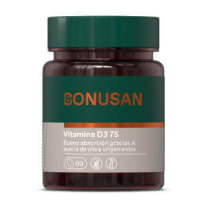 Vitamina D3 75 mcg (3000 UI) 60 perlas de Bonusan