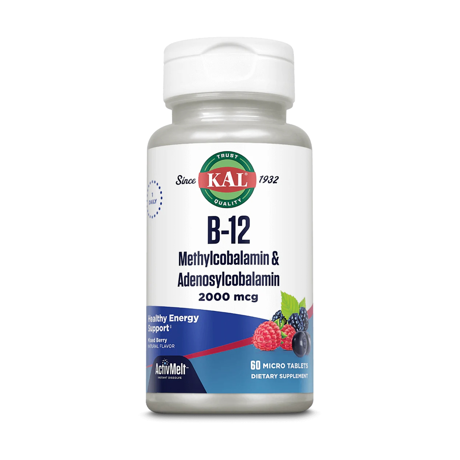 B-12 Methylcobalamin & Adenosylcobalamin 2000 mcg 60 comp.