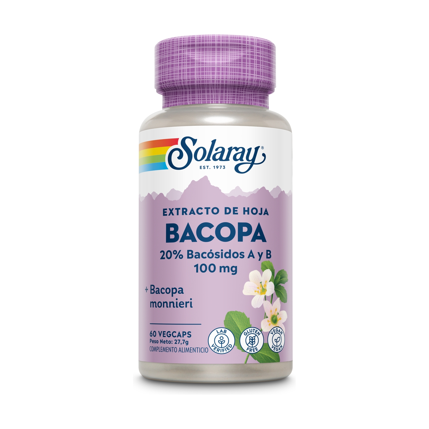 Bacopa 100 mg 60 caps.