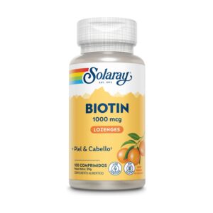 Biotin 1000 mcg 100 comp. sublinguales de Solaray