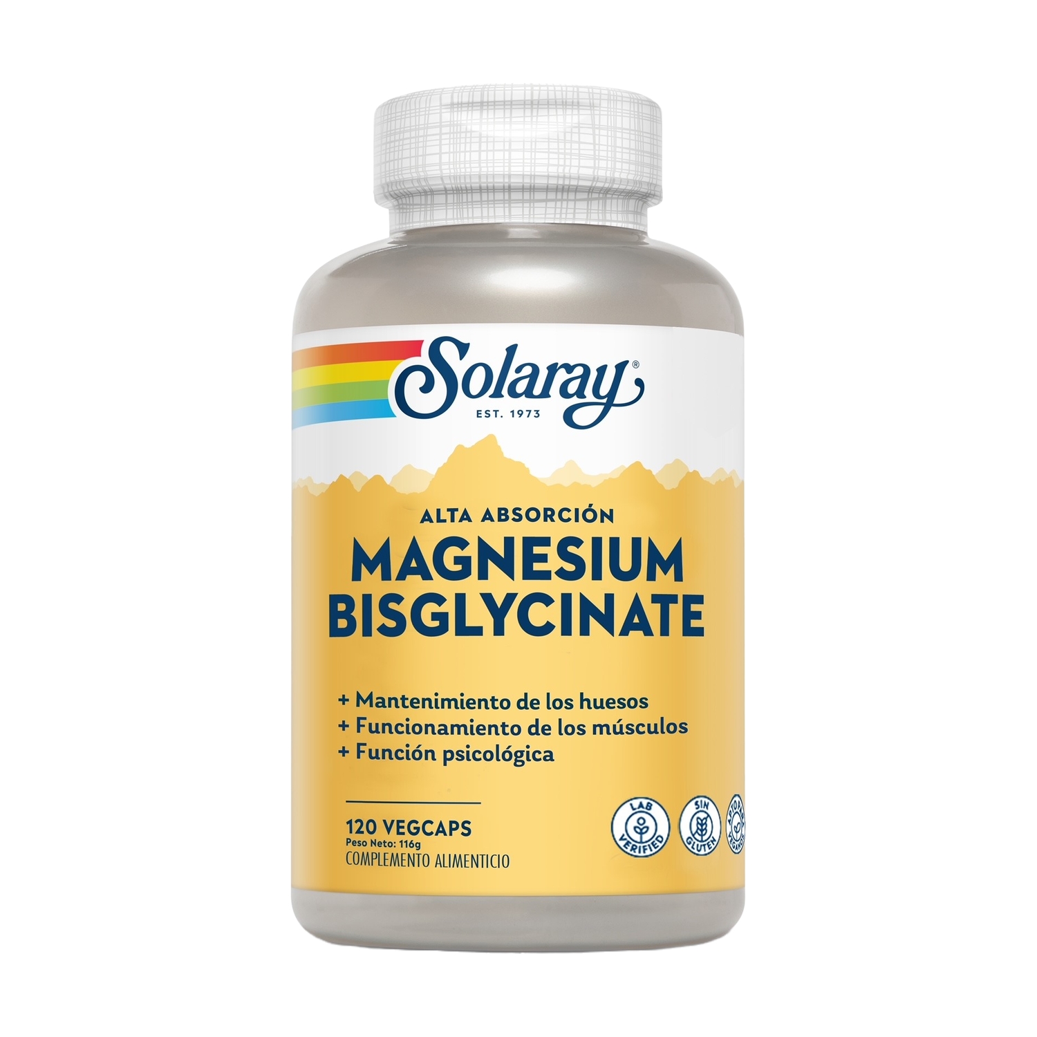 Bisglycinate Magnesio 120 caps.