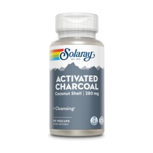 Charcoal Coconut Activated 90 caps. de Solaray