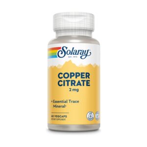 Copper Citrate 2 mg 60 caps. de Solaray