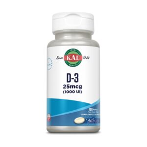 D3 1000 UI 100 perlas de KAL