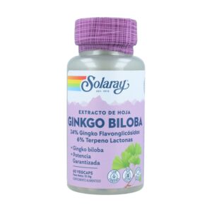 Ginkgo Biloba 60 mg 60 caps. de Solaray