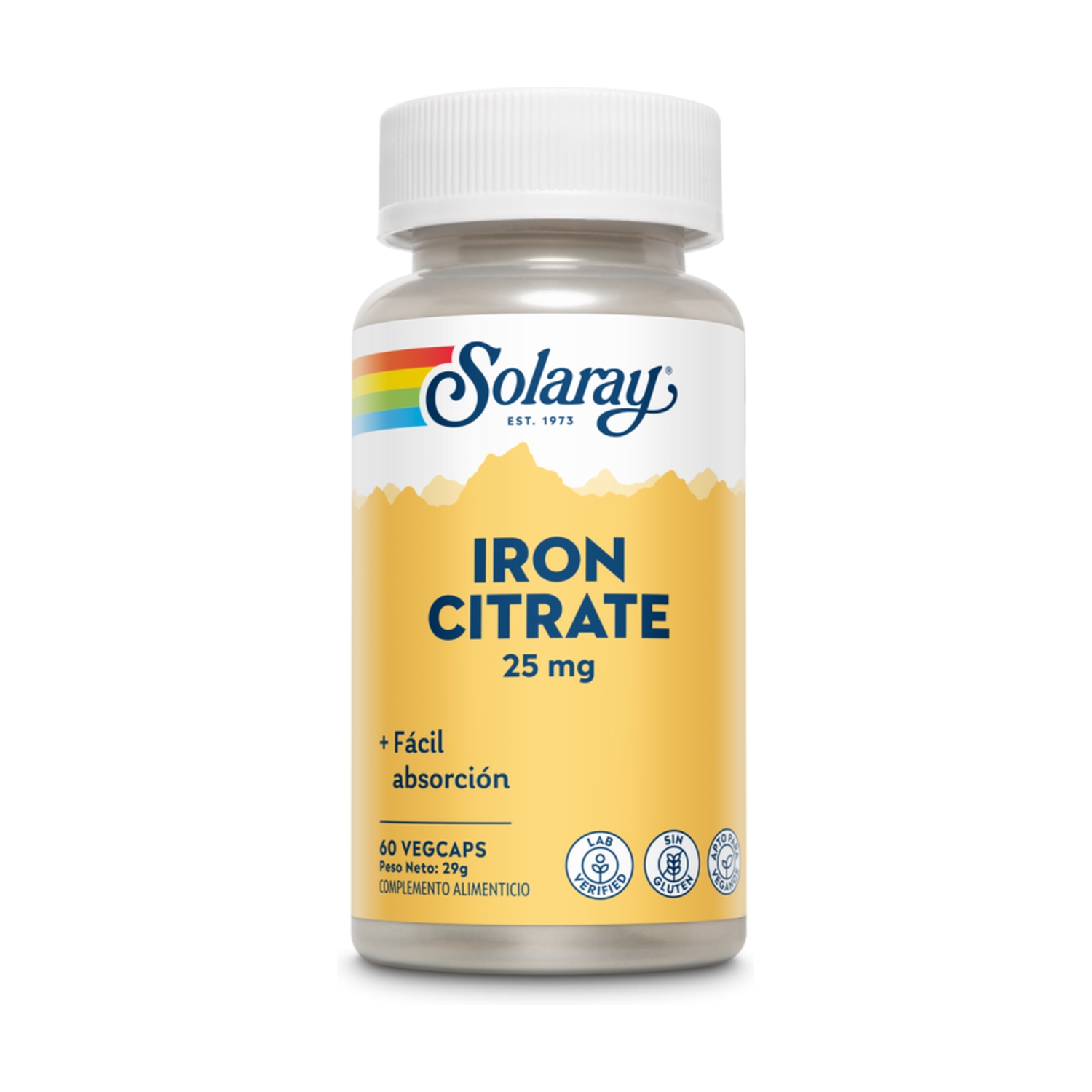 Iron Citrate 25 mg 60 caps.