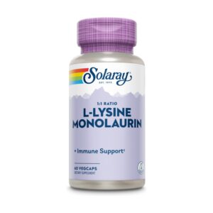 L-Lysine Monolaurin 60 caps. de Solaray
