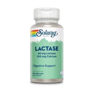 Lactase 40 mg 4000 FCC 100 caps. de Solaray
