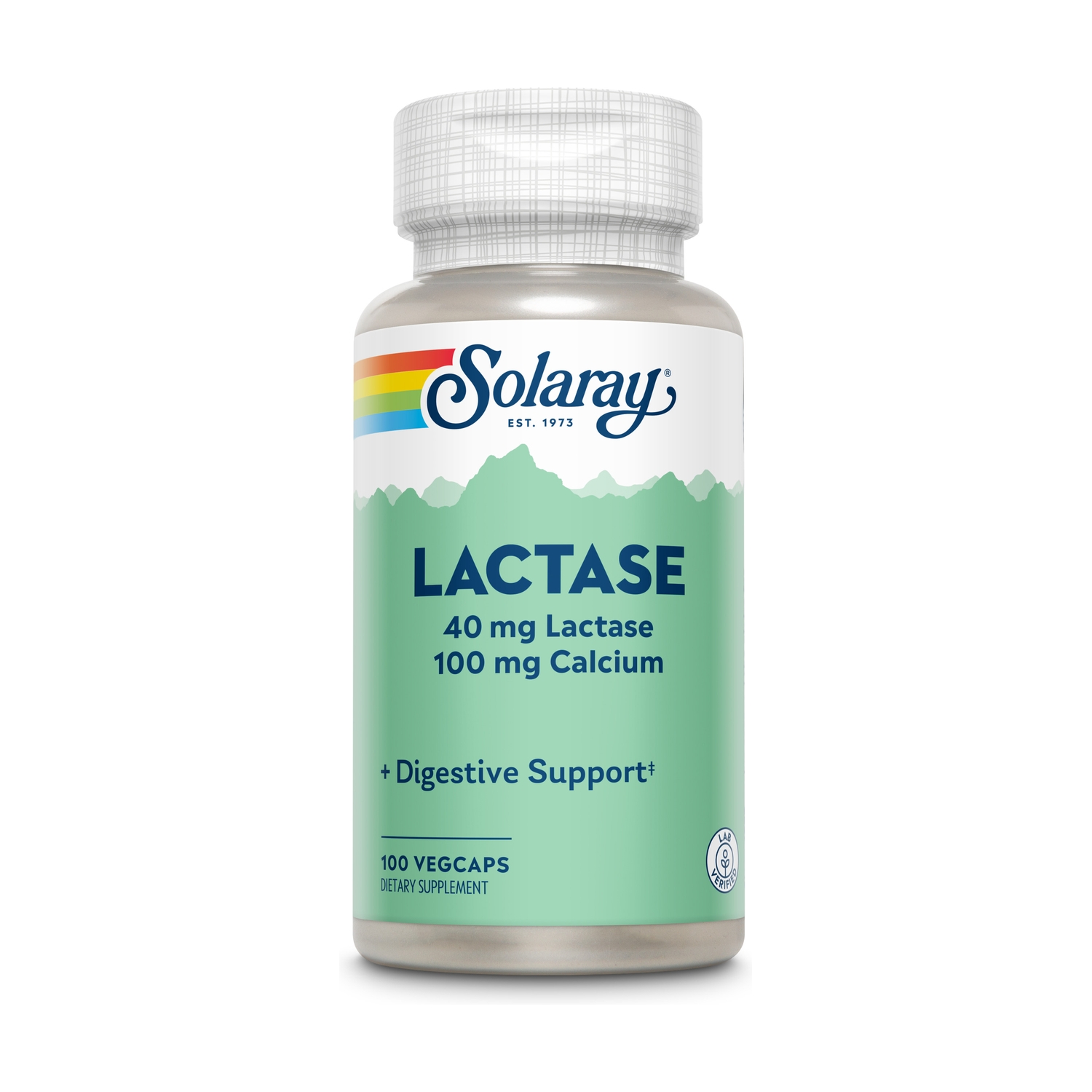 Lactase 40 mg 4000 FCC 100 caps.