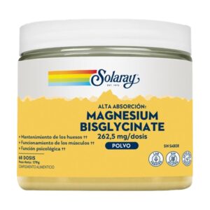 Polvo Magnesium Bisglycinate 179 g de Solaray