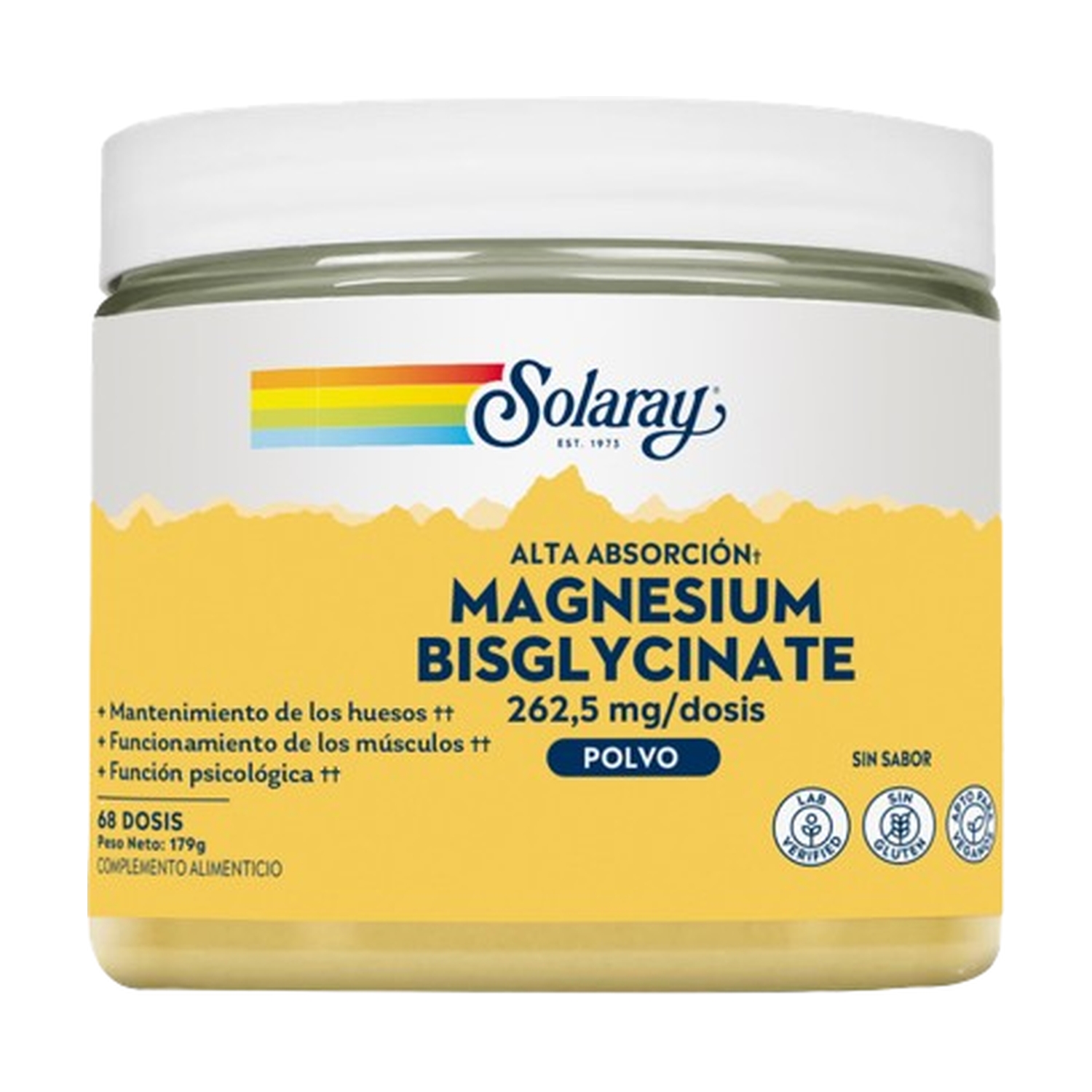 Polvo Magnesium Bisglycinate 179 g