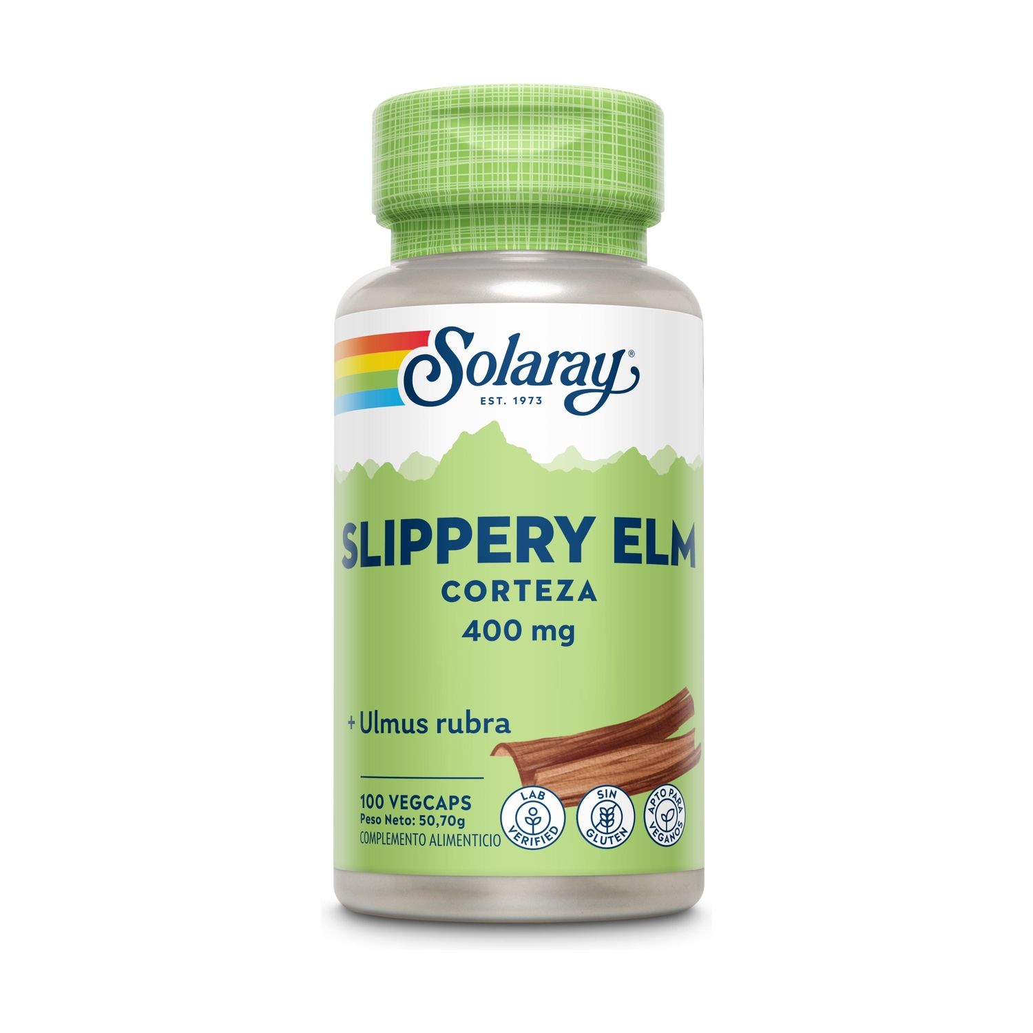 Slippery Elm Bark 400 mg 100 caps.