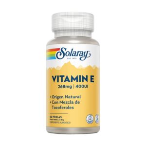 Vitamina E 400 UI 50 perlas de Solaray