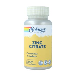 Zinc 25 mg + Semilla de calabaza 50 mg 60 caps. de Solaray