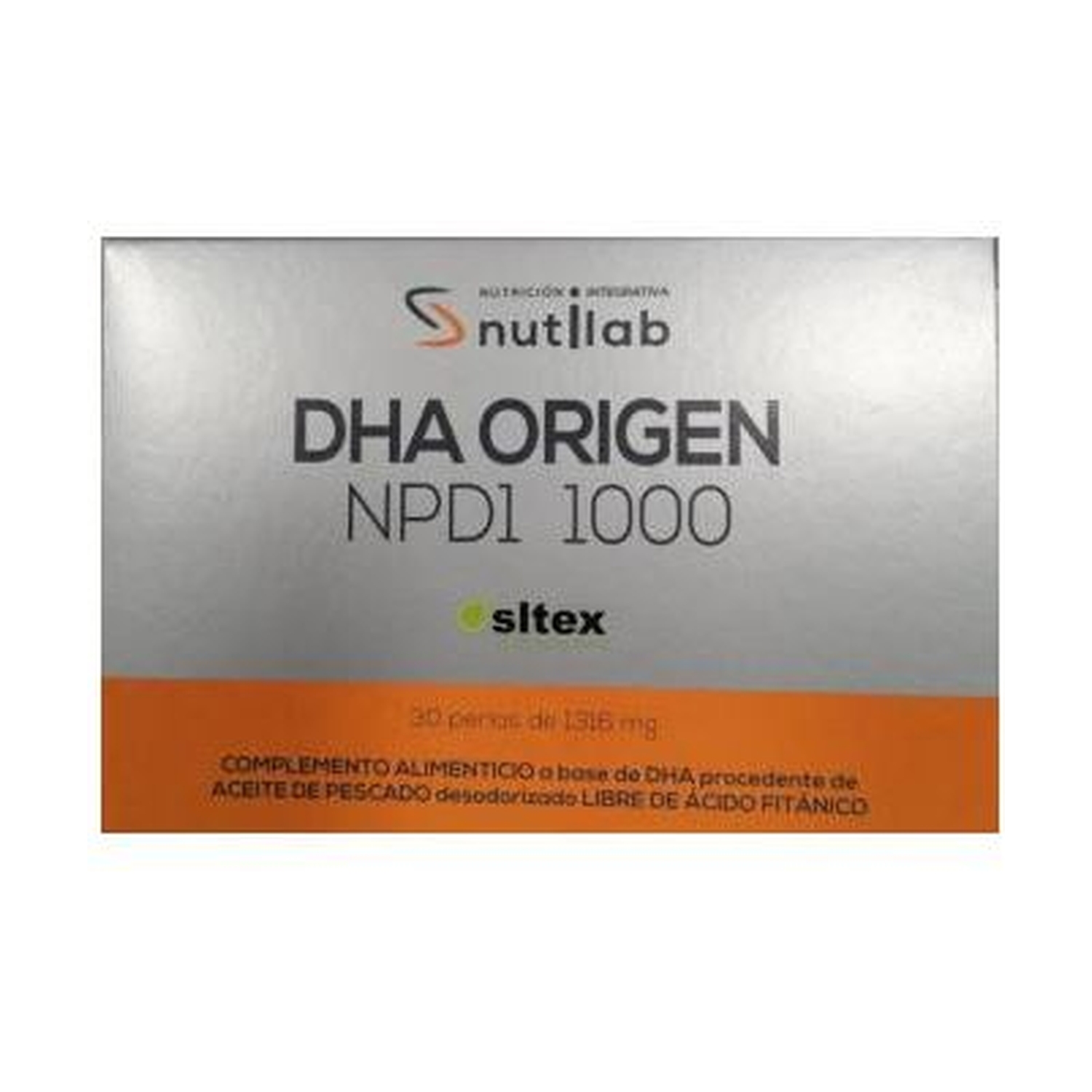 DHA Origen NPD1 1000 Blíster 30 perlas de Nutilab