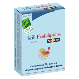 Krill Fosfolípidos PL + DHA 30 perlas de 100% Natural