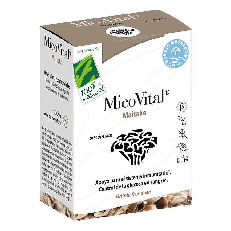 MicoVital Maitake 60 caps. de 100% Natural