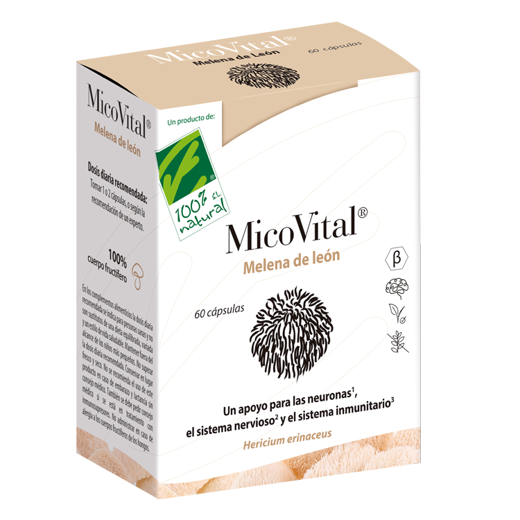 MicoVital Melena de león 60 caps. de 100% Natural