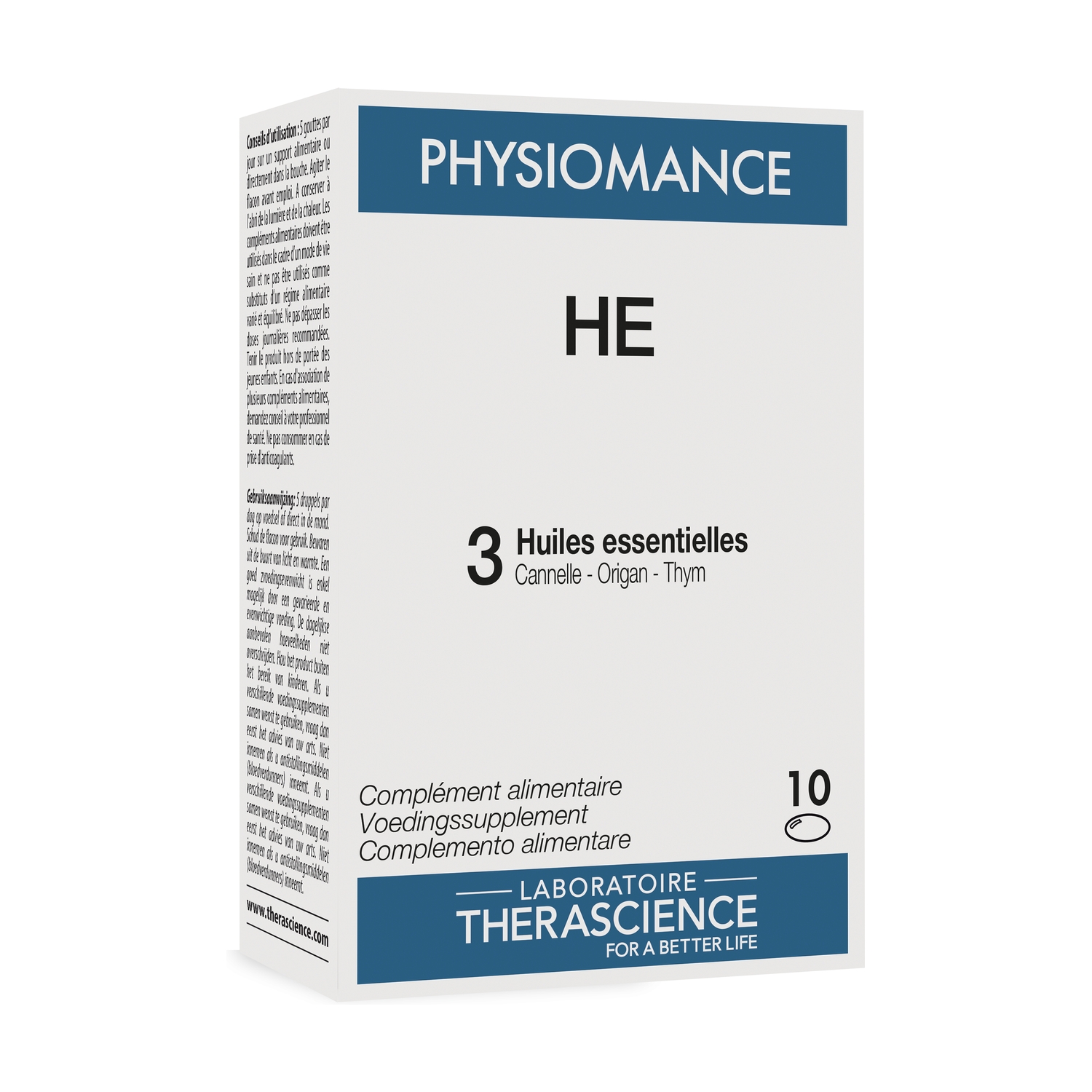 Physiomance HE 10 perlas de Therascience