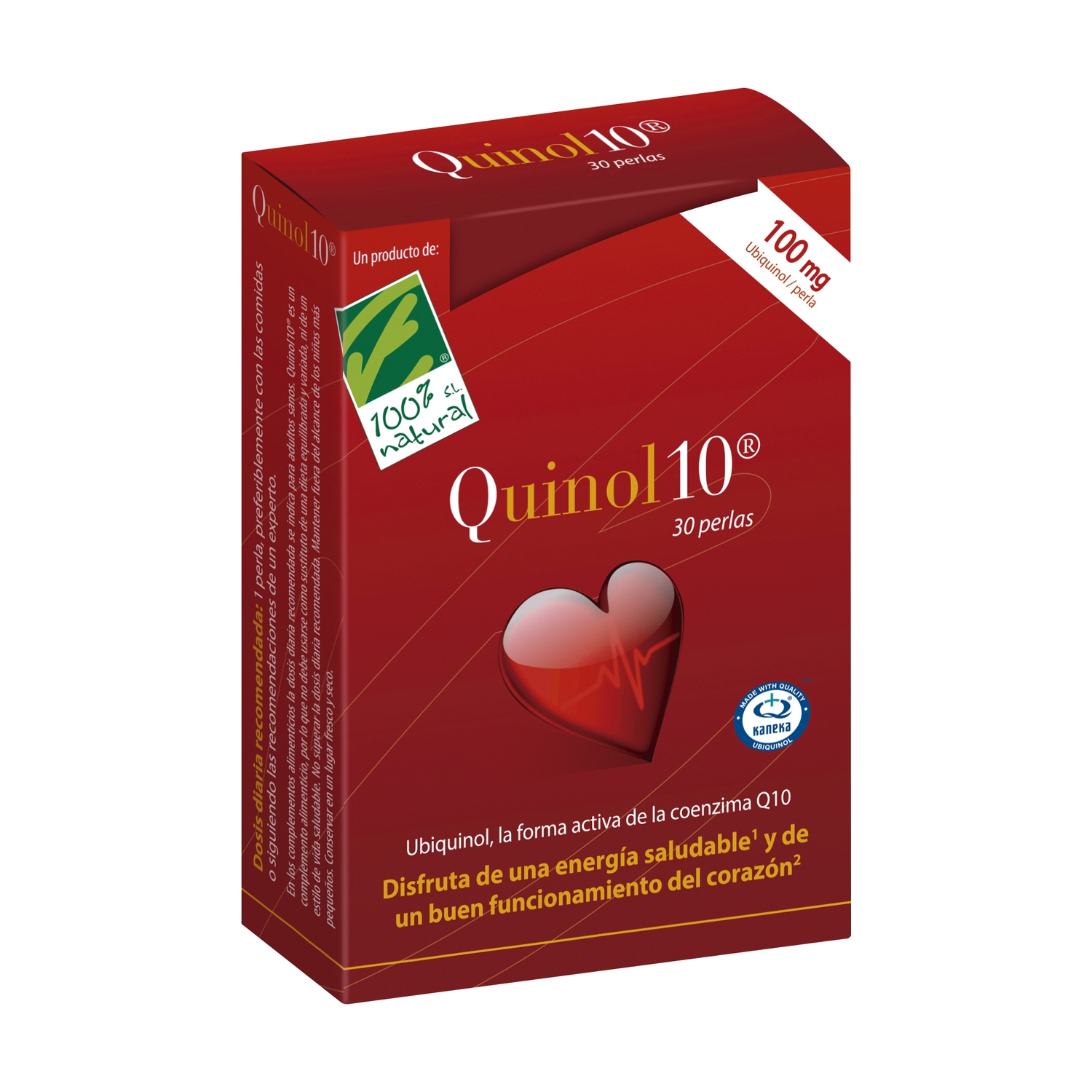 Quinol10 100mg 30 perlas de 100% Natural