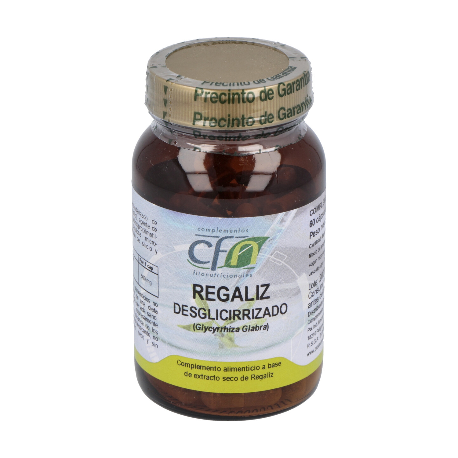 Regaliz desglucirrizado 60 caps.
