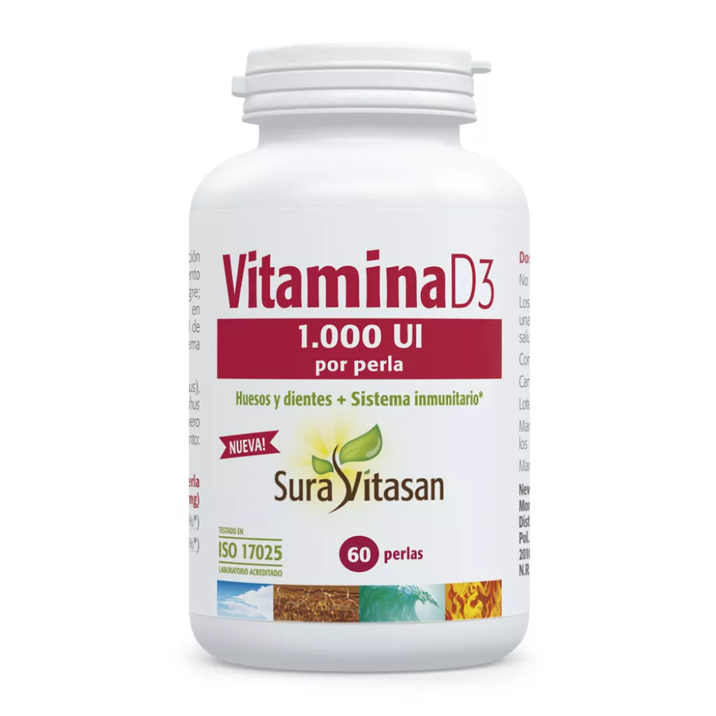 Vitamina D3 1,000 UI 60 perlas