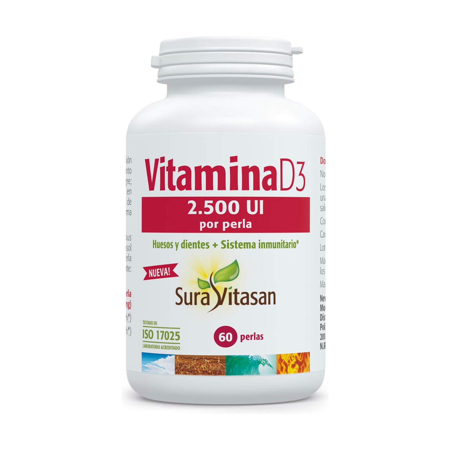 Vitamina D3 2,500 UI 60 perlas