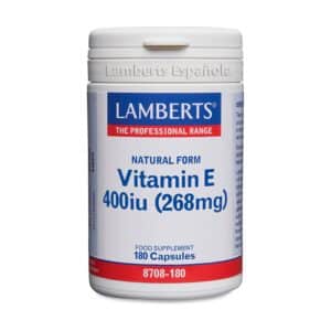 Vitamina E Natural 400 UI 180 caps. de Lamberts