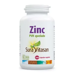 Zinc PVH Quelado 100 caps. de Sura Vitasan