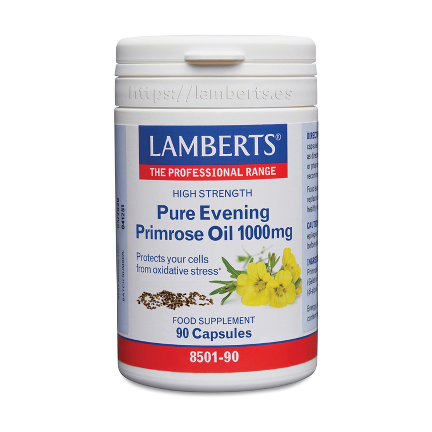 Aceite de Prímula y Borraja 1000 mg 90 caps. de Lamberts