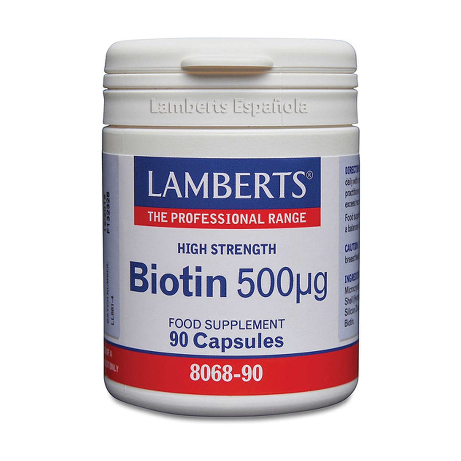 Biotina 500 µg 90 caps. de Lamberts