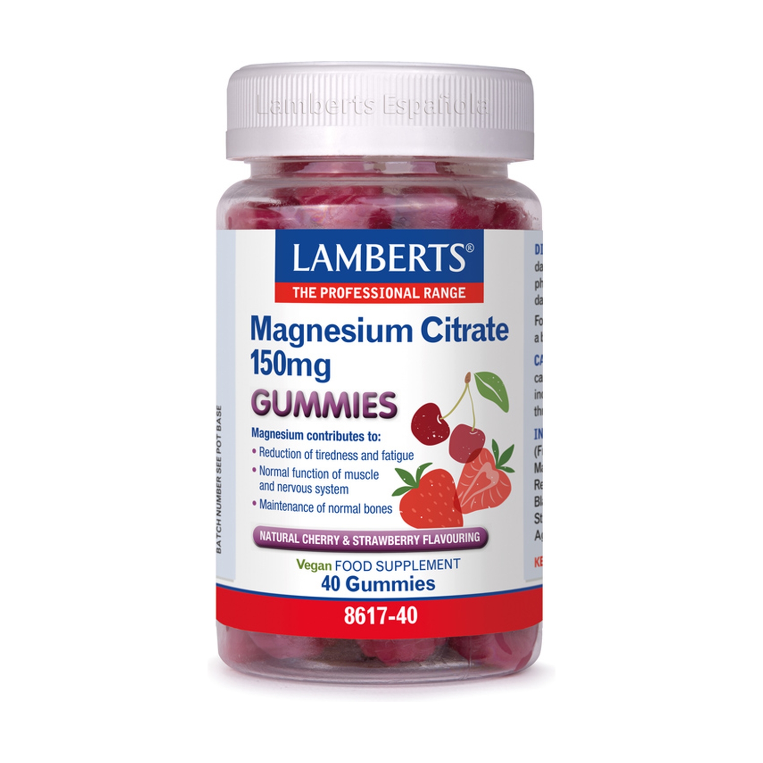 Citrato de Magnesio 40 gummies de Lamberts