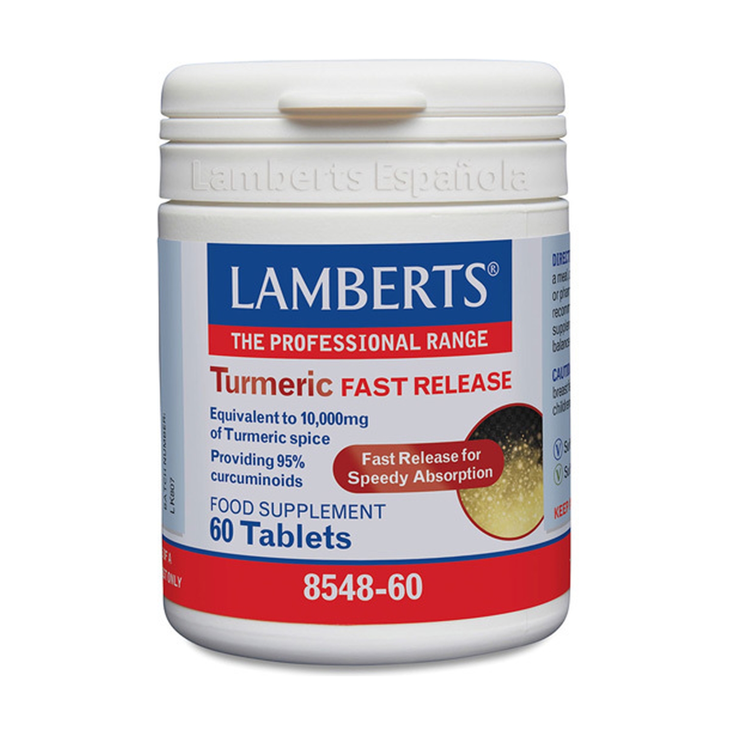 Cúrcuma de Liberación Rápida 60 comp. de Lamberts