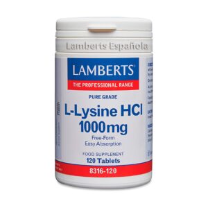 L-Lisina HCl 1000 mg 120 comp. de Lamberts