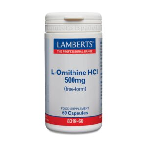 L-Ornitina HCl 500 mg 60 caps. de Lamberts