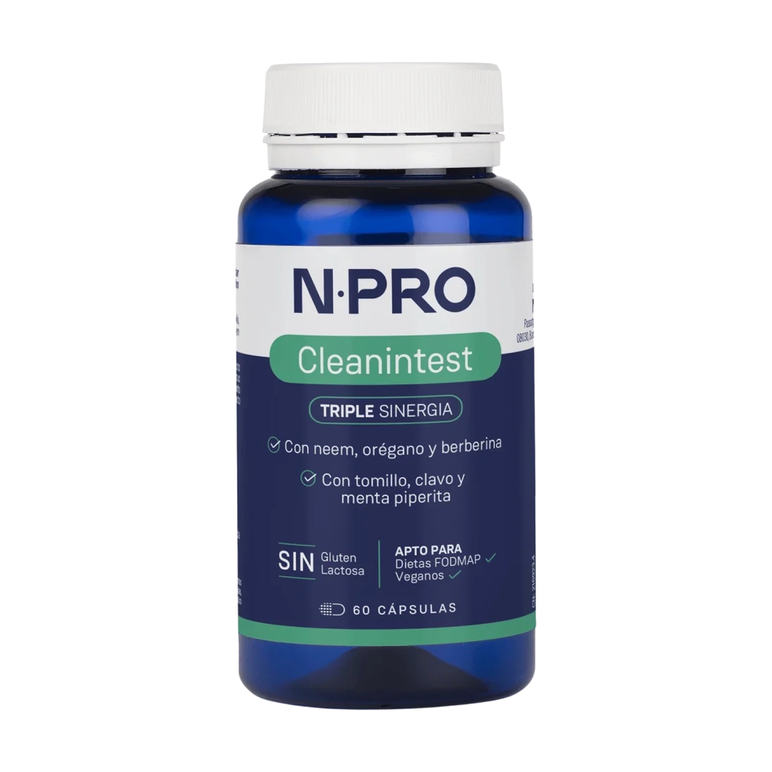 NPRO CLEANintest 60 caps.