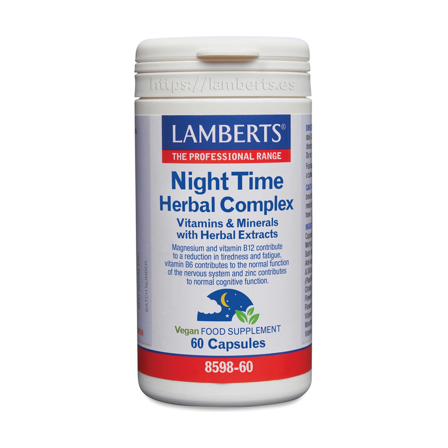 Night Time Herbal Complex 60 caps. de Lamberts