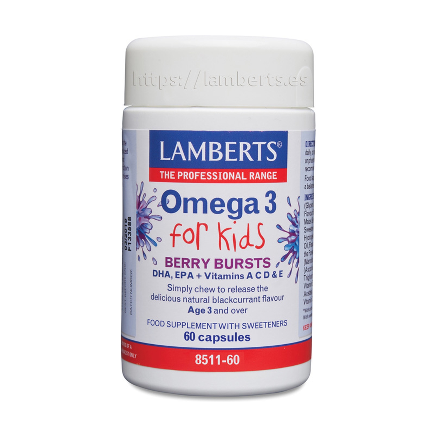 Omega 3 para Niños 60 caps. de Lamberts