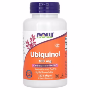 Ubiquinol (Kaneka Ubiquinol™) 100 mg 120 caps. de Now Foods
