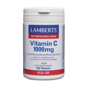 Vitamina C 1000 mg + Bioflavonoides y Escaramujo 120 comp. de Lamberts