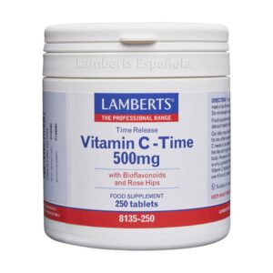 Vitamina C 500 mg + Bioflavonoides Time Release 250 comp. de Lamberts