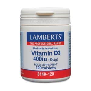 Vitamina D3 400 UI 120 comp. de Lamberts